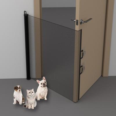 Katzen am Ausbrechen aus dem Zaun hindern, Keine Notwendigkeit zum Bohren von Löchern, Einziehbarer Haustiertürzaun, Treppentürabtrennung, Kleiner Hundezaun,