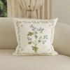 Simplepastoral Flower Throw Pillow Cover Sofa Living Room Cushion Cushion Bed and Breakfast Decoration Nap Bay Window Pillowcasen,