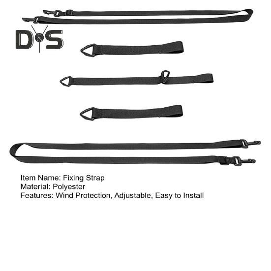 5Pcs Outdoor Umbrella Fixing Strap Garden Patio Market Umbrella Wind Protection Belt Adjustable Cantilever Parasol Windproof Band