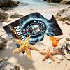 Custom Name Personalized Manchester City FC Print Beach Towel, for Trip Camping Beach Party Home Decor, Birthday Gift for Family & Friends