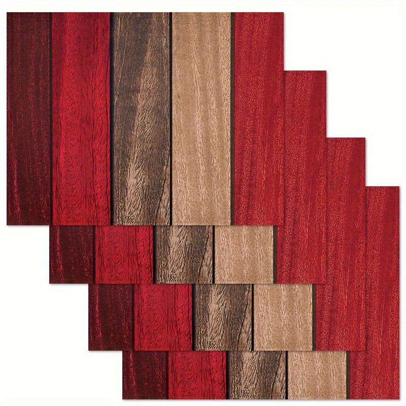 4/6pcs Wood Wind Placemats12x18 Inch Table Mats for Holiday Party Wedding Banquet Coffee Table Home Decor Long Lasting