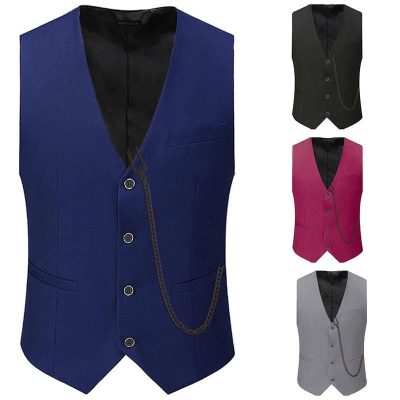 The Great Gatsby Waistcoat Slim Fitting Outfit Groomsman Outfit Breasted Single