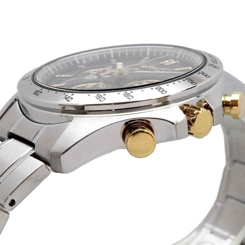 SEIKO Second Chronograph Quartz Watch SBTR015 Czarny x Złoty [Seiko] 1/5 Męski []