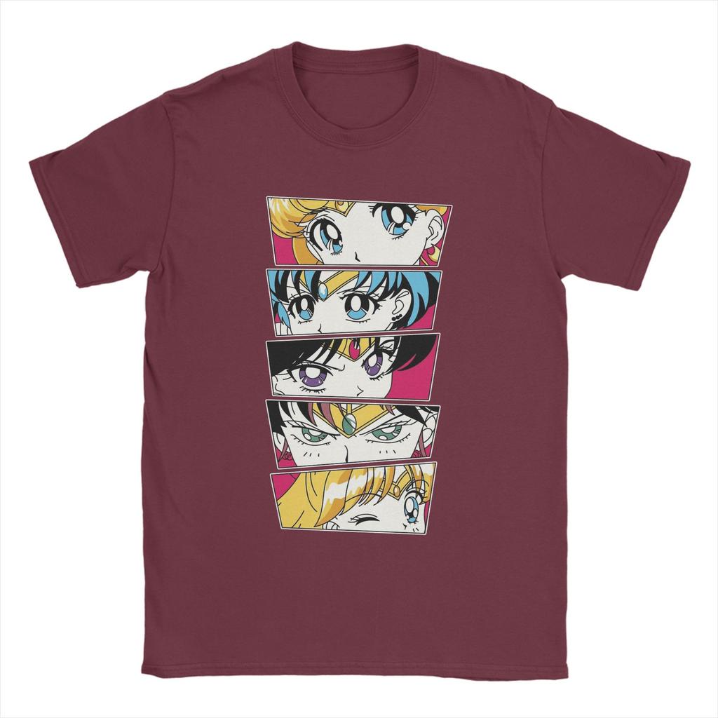 Sailors Moons T Shirts Men Cotton Creative TShirts Crew Neck  Tee Shirt Short Sleeve Clothes Unique