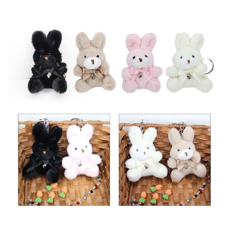 4 Colors Plush Stuffed Animal Rabbit Toy Pendant Keychain for Valentines Day