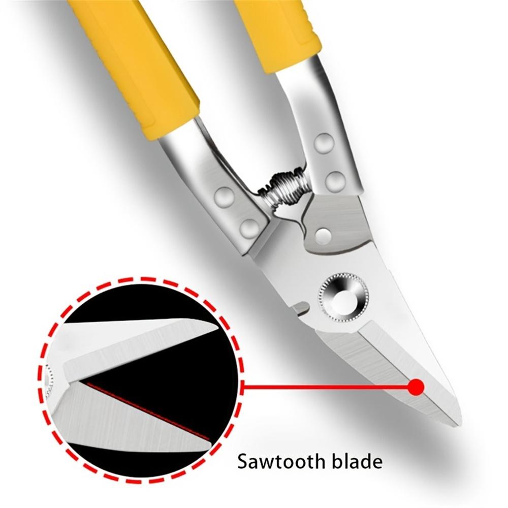 Heavy-Duty Industrial Grade Stainless Steel Scissors Thickened Blade for Strong Metal Cutting for Electricians & Wire PVC Pipe