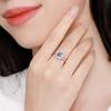 European and American classic zircon ring luxury four-clawed princess square bag flash zirconium hot-selling wedding ring jewelry