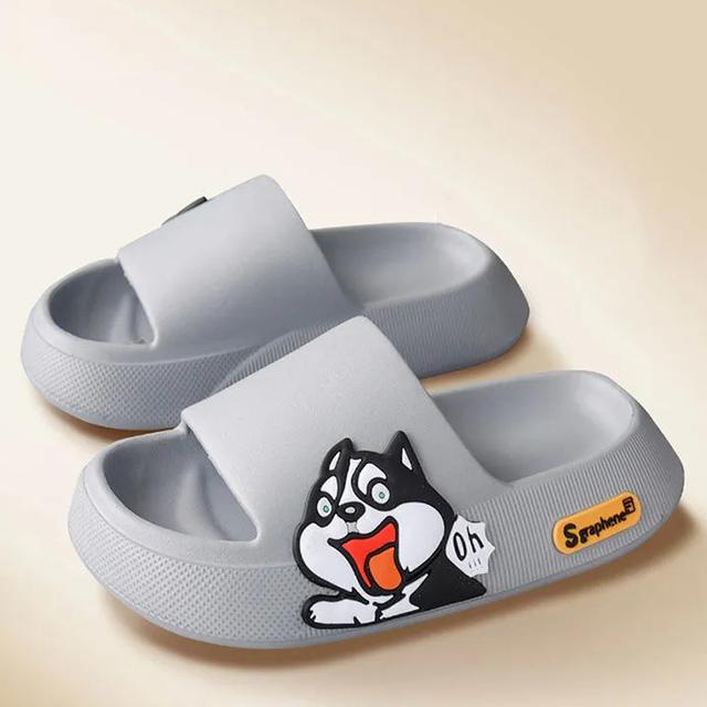 5cm Dicke Sohle Damen Hausschuhe Niedliche Prinzessinnen-Aufkleber Badezimmer Strand Indoor Sandalen Sommer Neu Paar Pantoletten Coole Schuhe