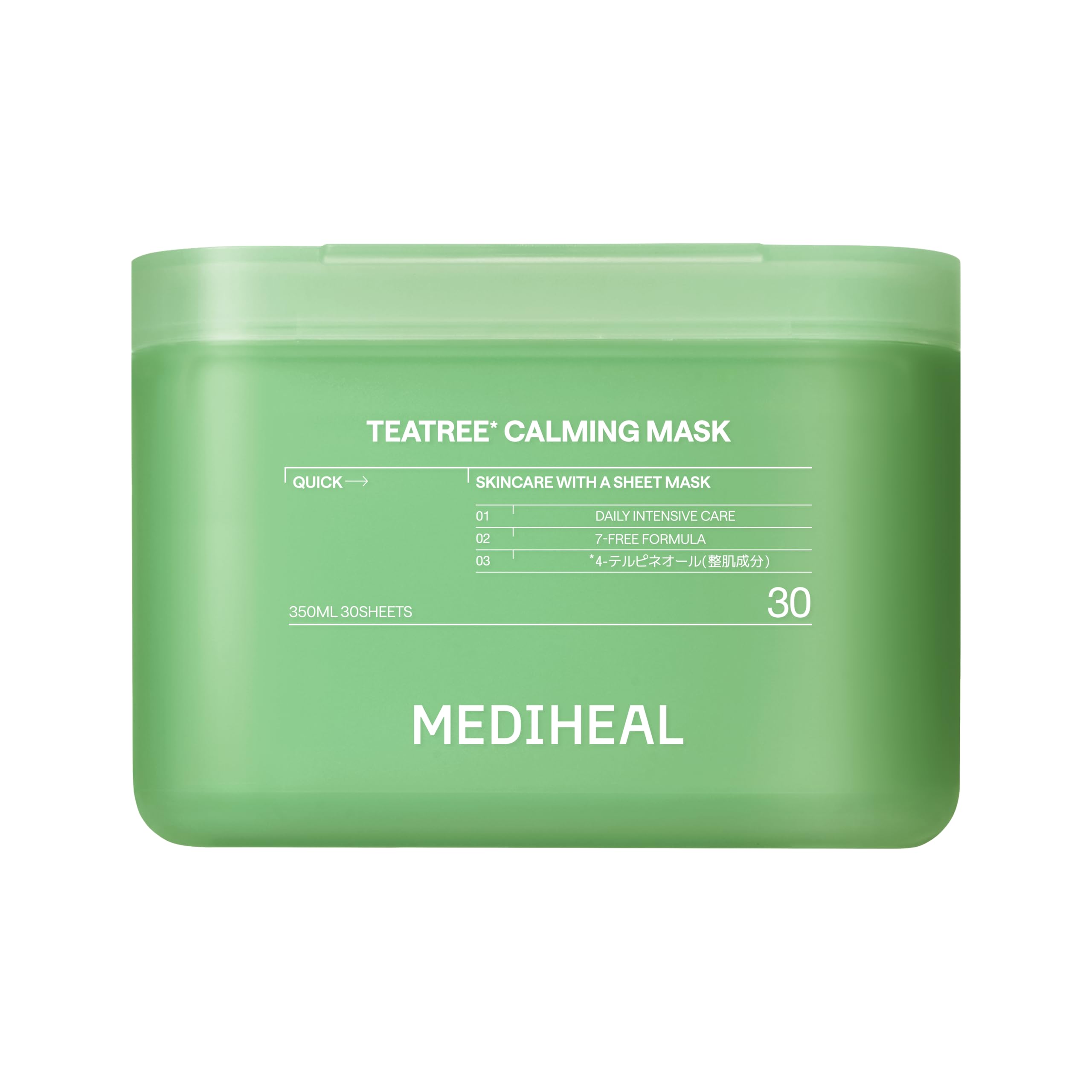 

MEDIHEAL Tea Tree Sheet 30 Large Daily Highly Moisturizing Moisturizing Skin Mask, Sheets, Capacity, Use, Care,