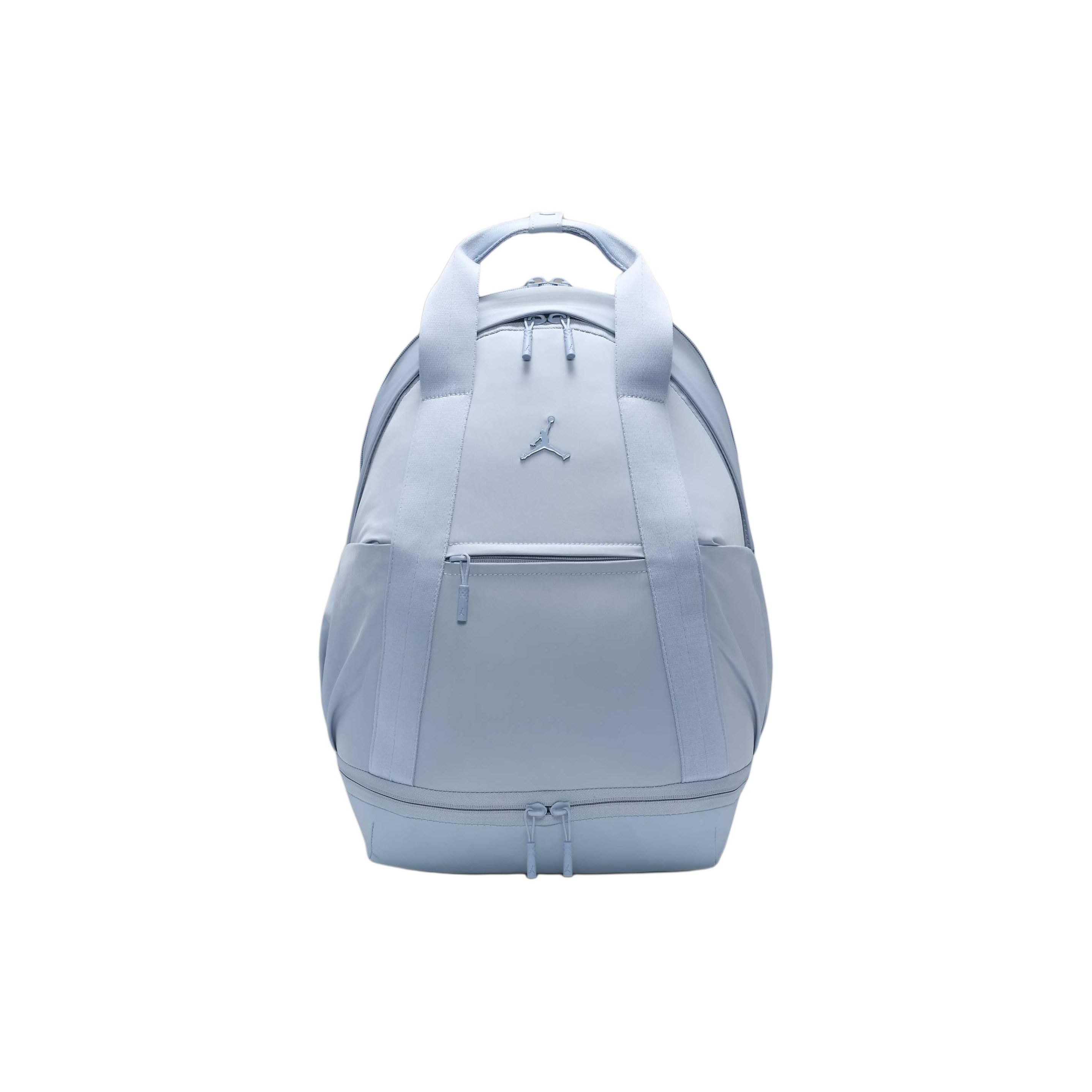 Jordan Sports Casual Solid Color Zipper Backpack Unisex Backpacks Blue Gray WA0868-B18 Blue Gray