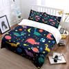 Ensemble de décoration Dinosaure de l'espace pour enfants Ensemble de literie Avec 1 housse de couette 2 taies d'oreiller Simple Double King Queen, Cadeau