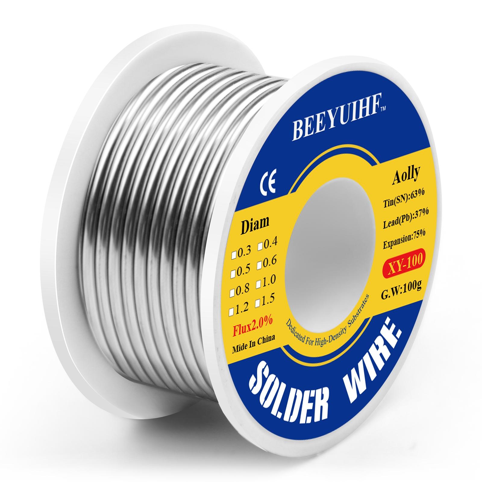 

100 г олово для припоя 63/37 олово с канифольным сердечником 0,5/0,6/0,8/1,0/1,2/1,5/2,0 мм катушка с канифольной сварочной проволокой в ​​рулоне, не требующий очистки флюс 2,0% 100g 2.0mm