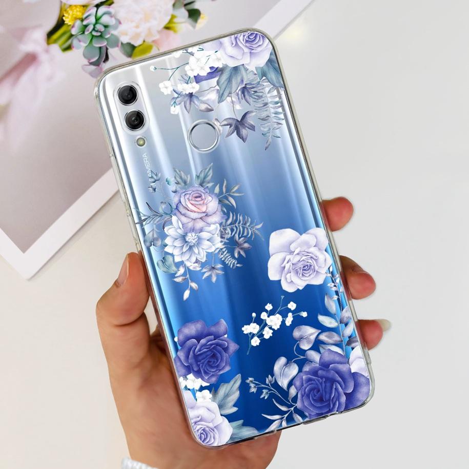 For Honor 10 Lite Case Honor 10i Shockproof Cover HRY-LX1T HRY-LX2 Stylish Flower Soft Silicone Clear TPU Funda For Honor10 Capa