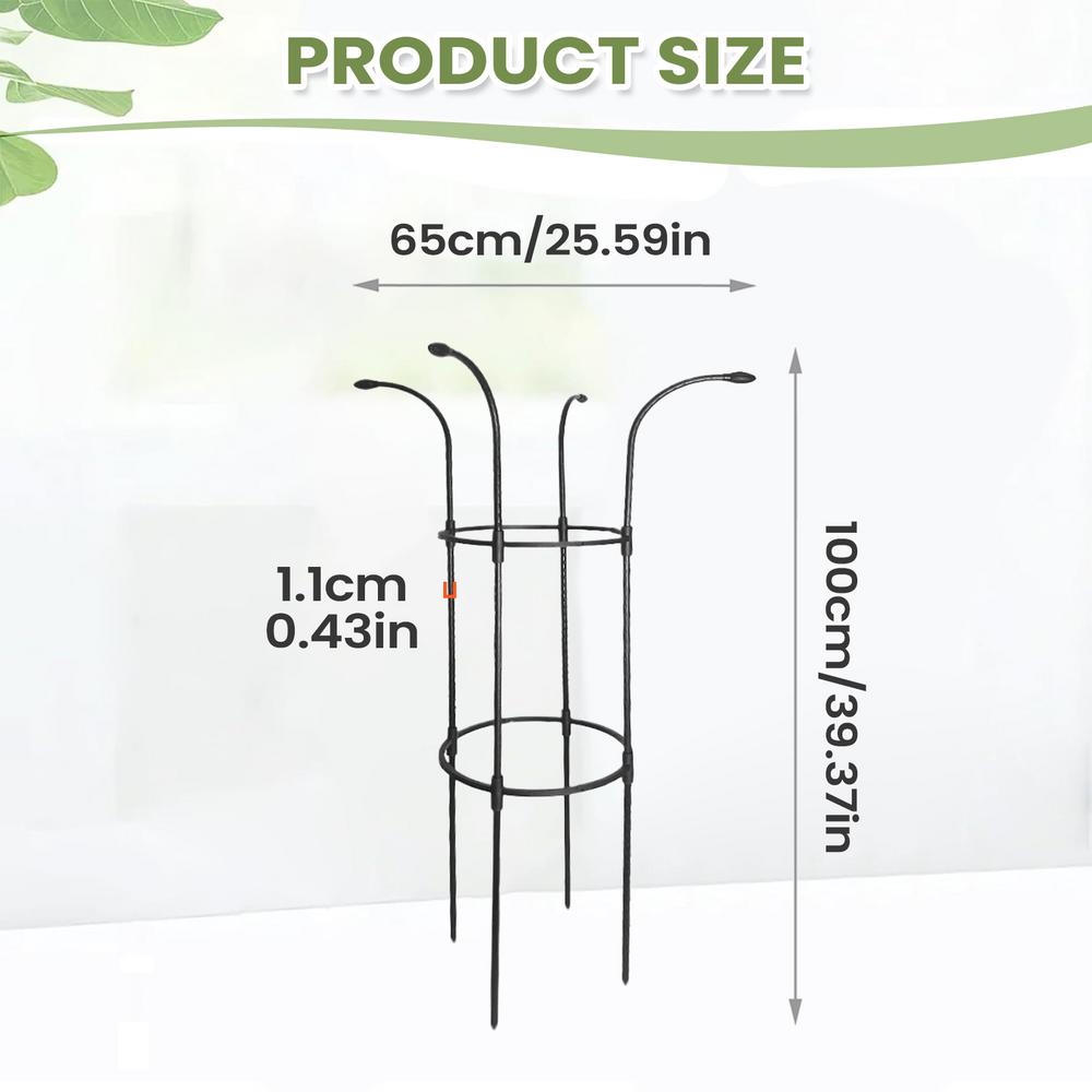 

Garden Trellis For Climbing Plants Decorative Vertical Rustproof Stable Umbrella Trellis Tower Frame For Vine Rose Clematis