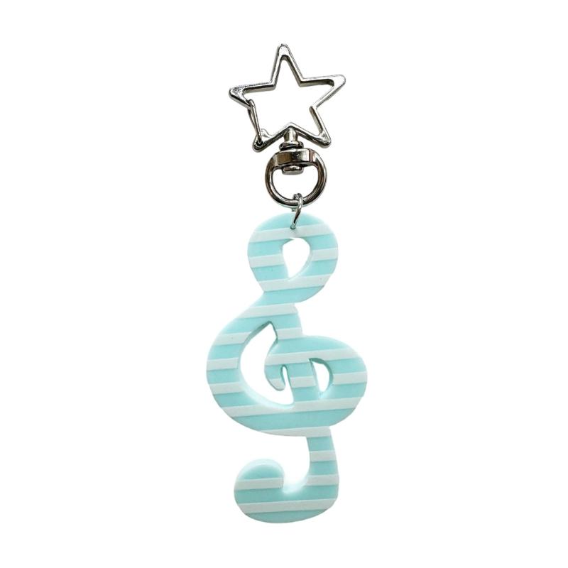 

Fashionable Keyring With Music Symbol Detailing Multipurpose Functional Accessory For Keys Bags Gift For Friend