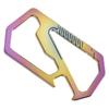 Multitool Titaniums Keychain with Bottle Opener Quickly Release Key Carabiner Clip Portable Key Holder Outdoor Tool