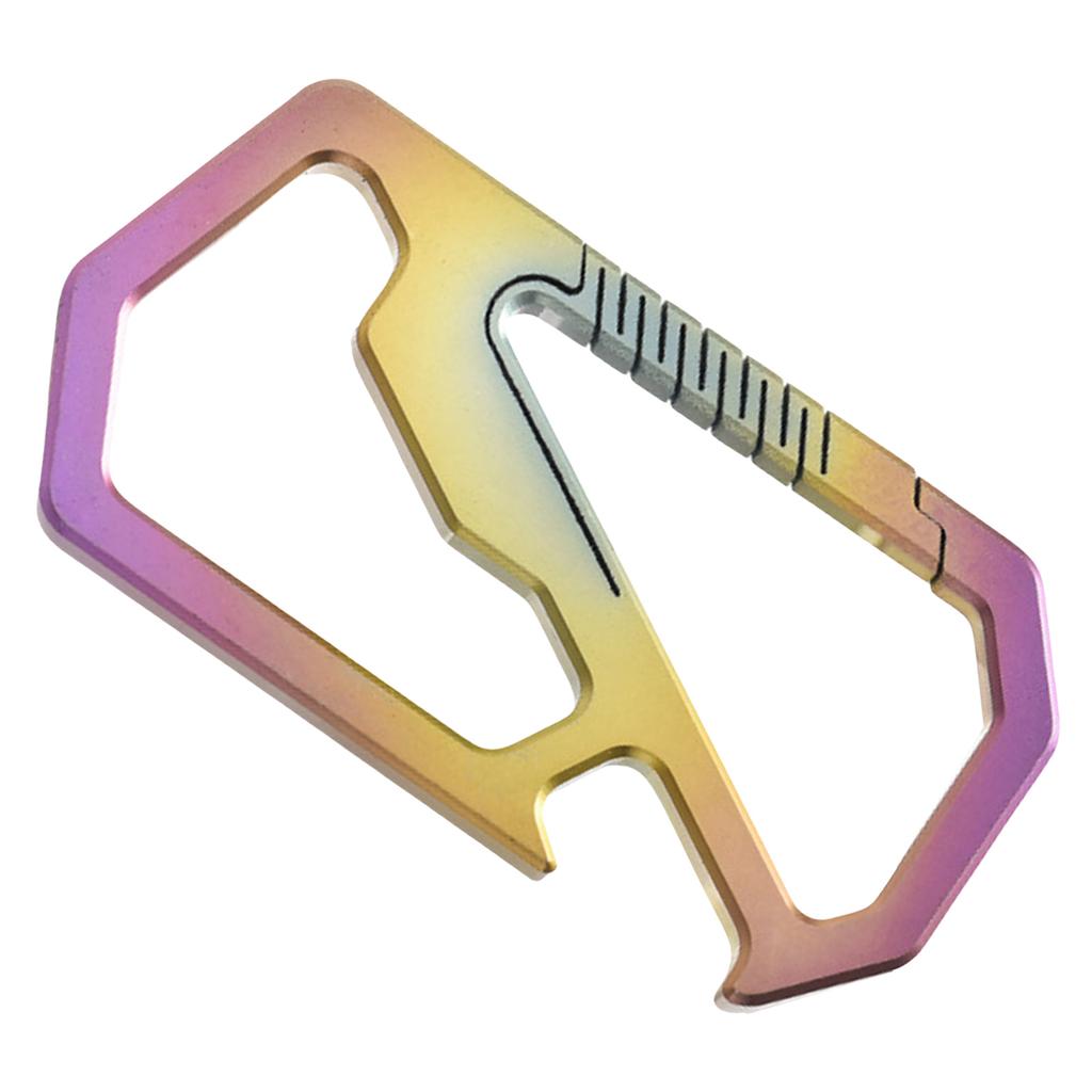 Multitool Titaniums Keychain with Bottle Opener Quickly Release Key Carabiner Clip Portable Key Holder Outdoor Tool