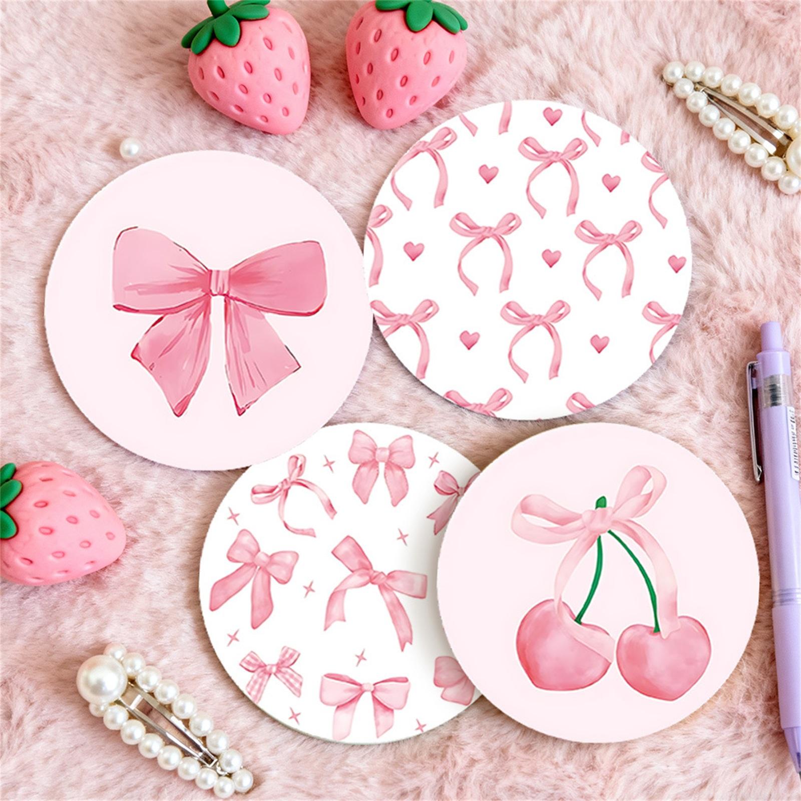 

4 шт. Рождественский коврик для стола 2D Деревянный обеденный коврик Коврик для стола Впитывающий Нескользящий коврик Легко чистить Подставка One Size