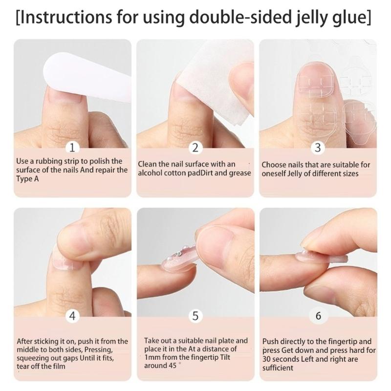 Französische Falsche Nägel Aufklebbare Nägel Kurz Quadratisch Farbverlauf Press-on Nägel DIY Kunst Zubehör Display für Persönlichen Stil