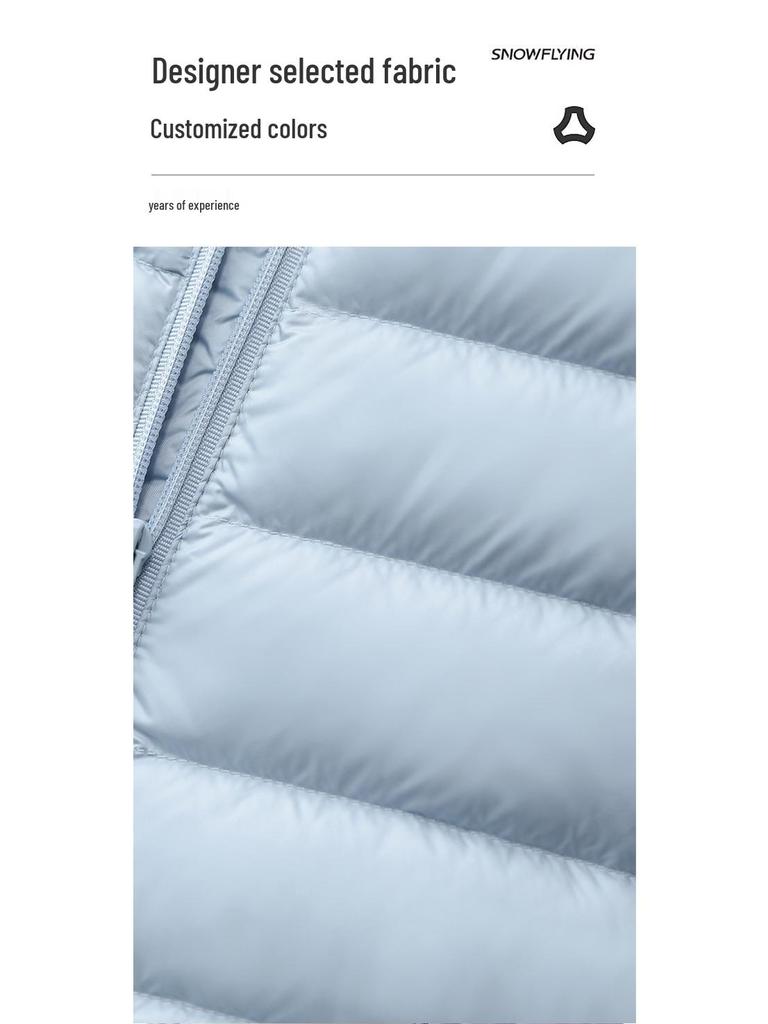 Pearlescent Women's Lightweight 90% Goose Down Jacket: Versatile Light Luxury for Layering or Outerwear