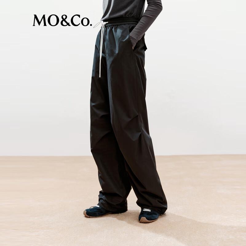MO&Co. High-Waist Straight Leg Trousers