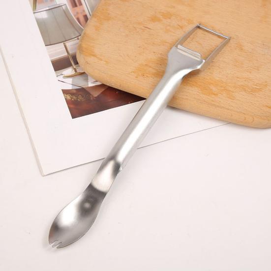 Watermelon Slicer Stainless Steel Fruit Watermelon Fork Slicer Cutter Dual Head Tool for Cubes Melon Pineapple