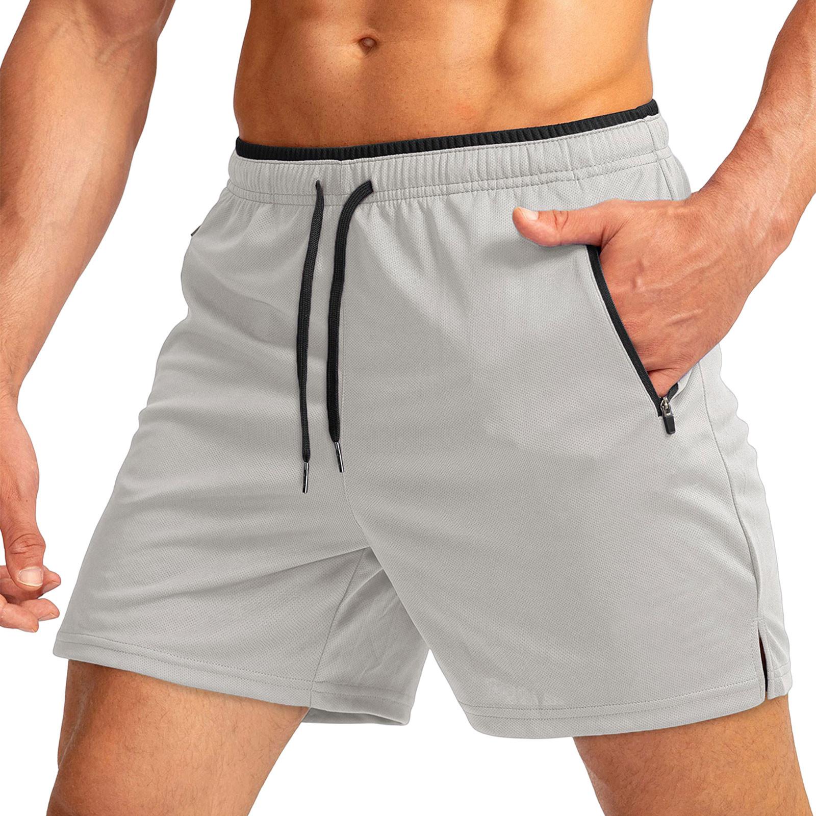 

Мужские спортивные хлопковые льняные повседневные свободные шорты Повседневные пижамы с карманами для бега Брюки S