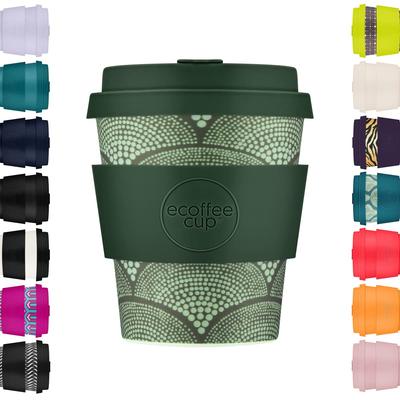 Ecoffee Cup (Eco Coffee Cup) Reusable Cup and Saucer, Eco-Friendly, 240ml, 808 020