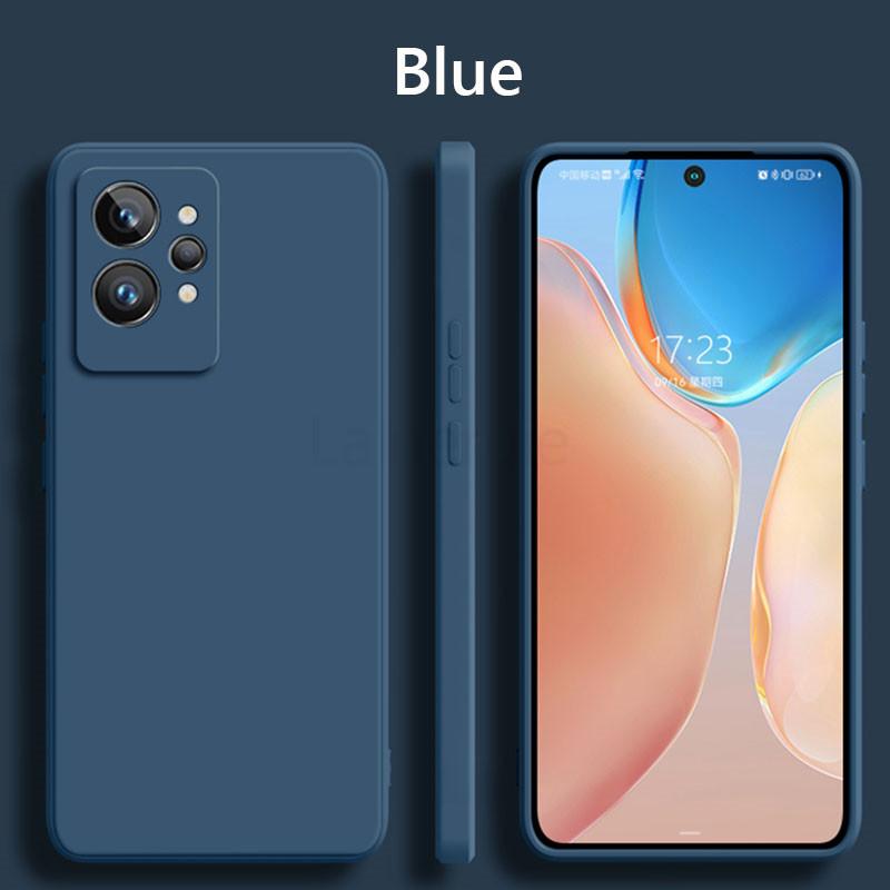 For Realme GT2 Pro Case Liquid Silicone Soft Matte Camera Protection Cover On For OPPO Realme GT2 GT 2 GT2Pro Phone Cases