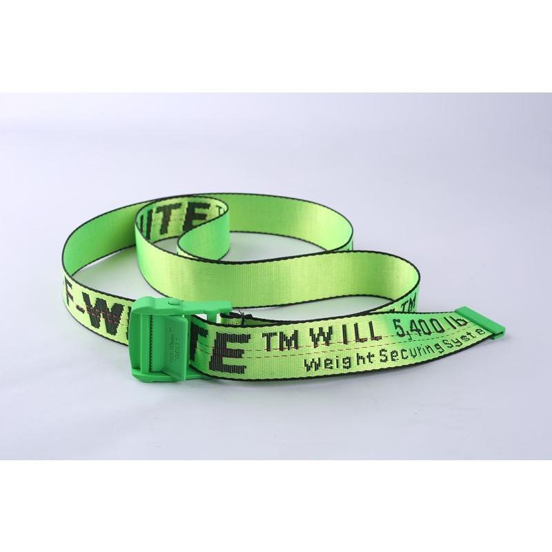 

New industrial style canvas OFF yellow belt, same trendy belt 200cm