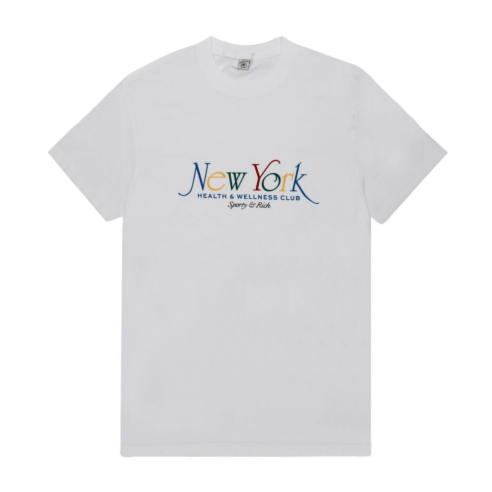 

SporTy Rich Unisex T shirT whiTe Ruby Alpine Paris Blue Ny 94 TO043622034WH57 WHITE/RUBY/ALPINE/PARIS BLUE (L)