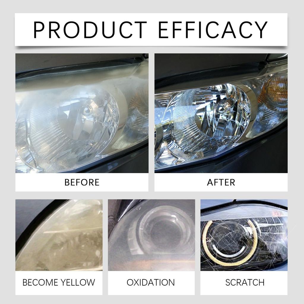 Car Headlight Scratch Removal Cream, Headlight Decontamination, Brightening, Refurbishment, Scratch Yellowing, Crystal Plating Agent 100g