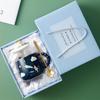 Sternbecher mit Deckel Löffel Keramiktasse Geschenkbox-Set Paar Wasserbecher Kaffeetasse Geschenkbox-Set