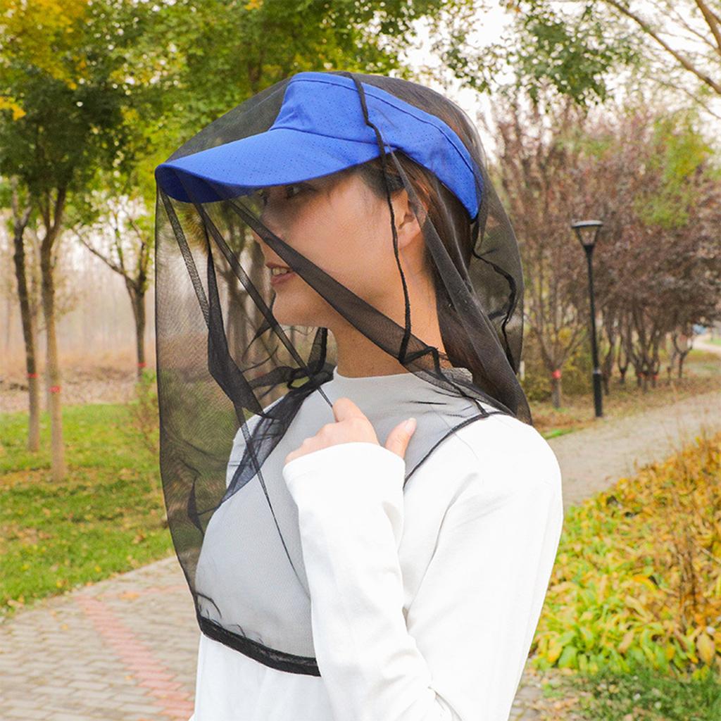 Quick Drying Insect Net Hat Adult Face Shield Head Mesh Sunproof Head Mesh for Adult Fishing Travel Hiking Climbing
