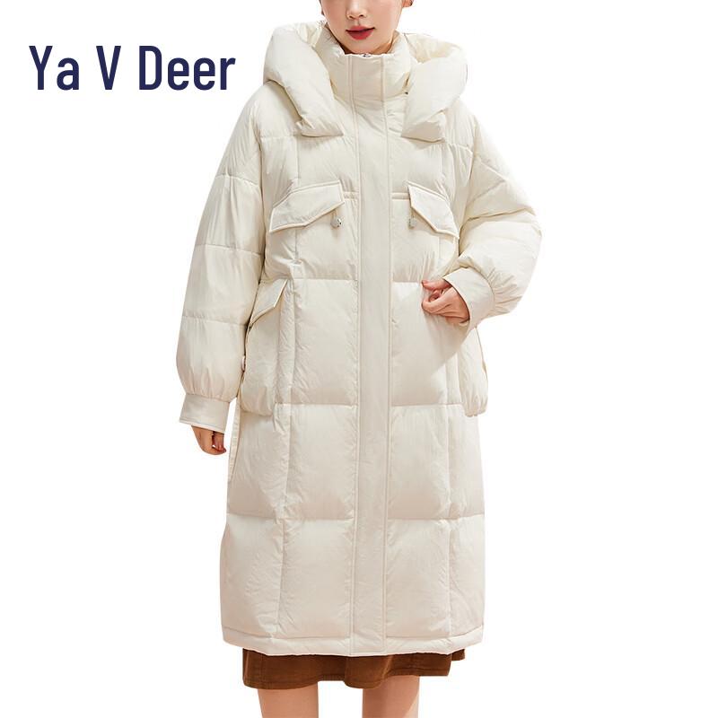 

Yalu ES Women s Winter Solid Hooded Down Jacket M