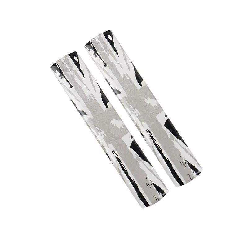 

2Pcs/set Car Interior Door Handle Sticker Door Handle Protection Sticker 3D Union Jack For MINI Cooper F56 F55 Auto Accessories чорний/сірий