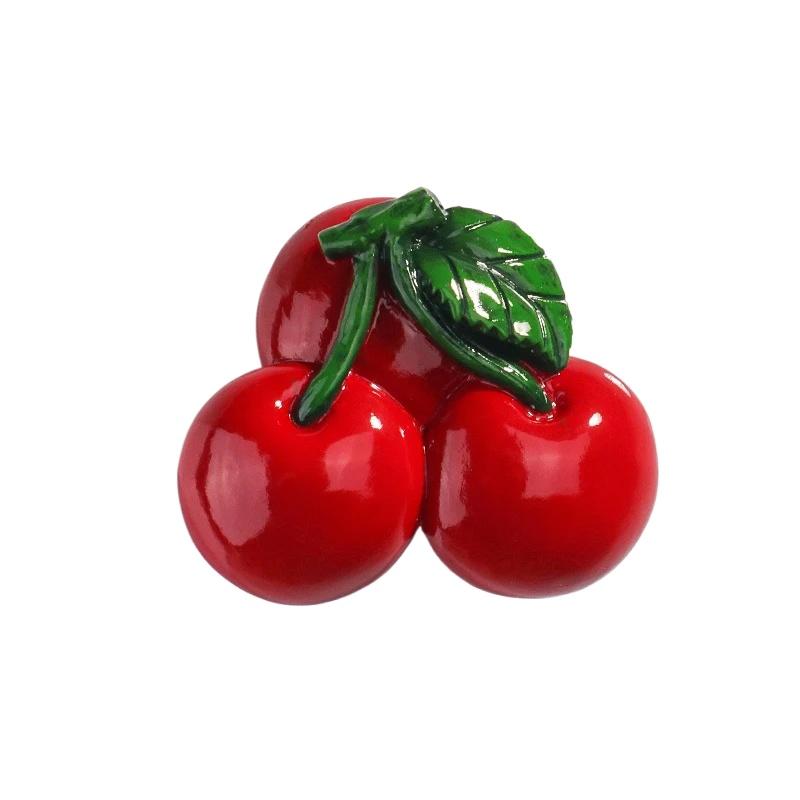 1PC 3D Fruit Refrigerator Sticker Nordic Ins Decoration Resin Fruit Magnetic Patch Kitchen Decor