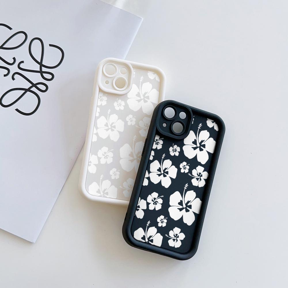 Elegant Flowers Pattern Soft TPU Phone Case for iPhone 17 Air 16 15 14 Pro Max Plus 13 12 Mini 8 7 X Xs Back Cover