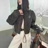2025 Trendy Women's Casual Baseball Jacket - High-End, Age-Reducing, Stylish Short Coat for Spring/Autumn
