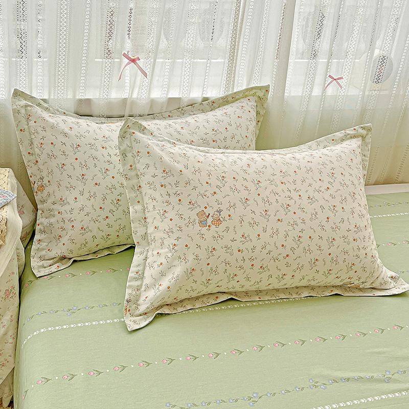 2025 Pure Cotton Cartoon Pillowcase Set - Pair of 48x74cm Pillow Covers