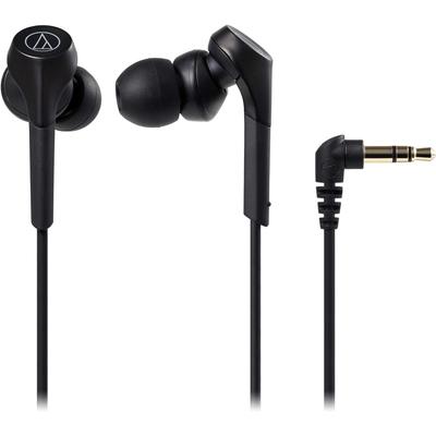 Audio Technica Ath Cks550x Bk Solid Bass In Ear Earphones Wired Heavy Bass Hi Res Sound Source Compatible Black Black No Remote
