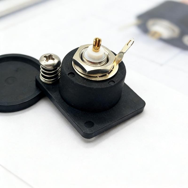 Quality BNC Female Connector D-Type Panel Mount With Waterproof Cap For Sound Video Surveillances Camera Equipment