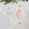 Crowned Angel Hanging Decoration Plush Girl Mouse Doll Pendant For Christmas Decorations