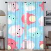 Cute Axolotl Blackout Curtain for Room 2 Panel Kitchen Curtains for Camera Home Interior Curtains Shades Halloween Decoration