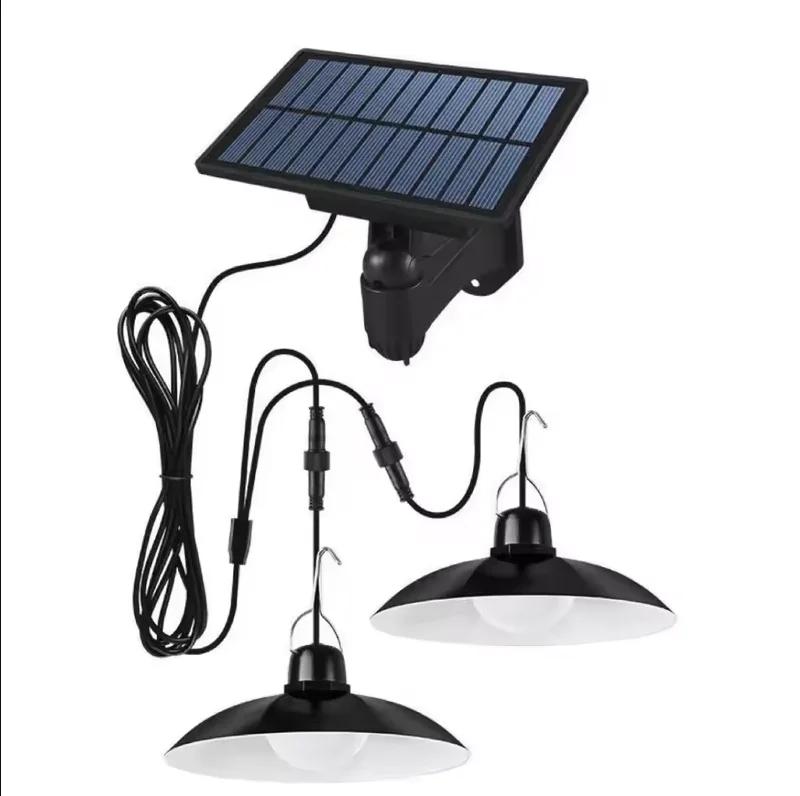 Solar Powered Outdoor Pendant Light Waterproof Courtyard Home Living Room Balcony Pavilion, Hanging Light LED Induction Lighting