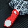 Golf Divot Repair Tool with Popup Button Mini Golf Divot Tools Golf Green Fork