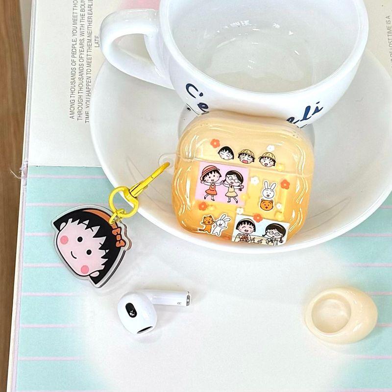 

Protective Case Pro2 Earphone Case Second and Third Generation Noise Reduction Version Third Generation Fourth Generation Japanese Cute Fun Case Apple Airpods 3 [Cherry balls] send pendant