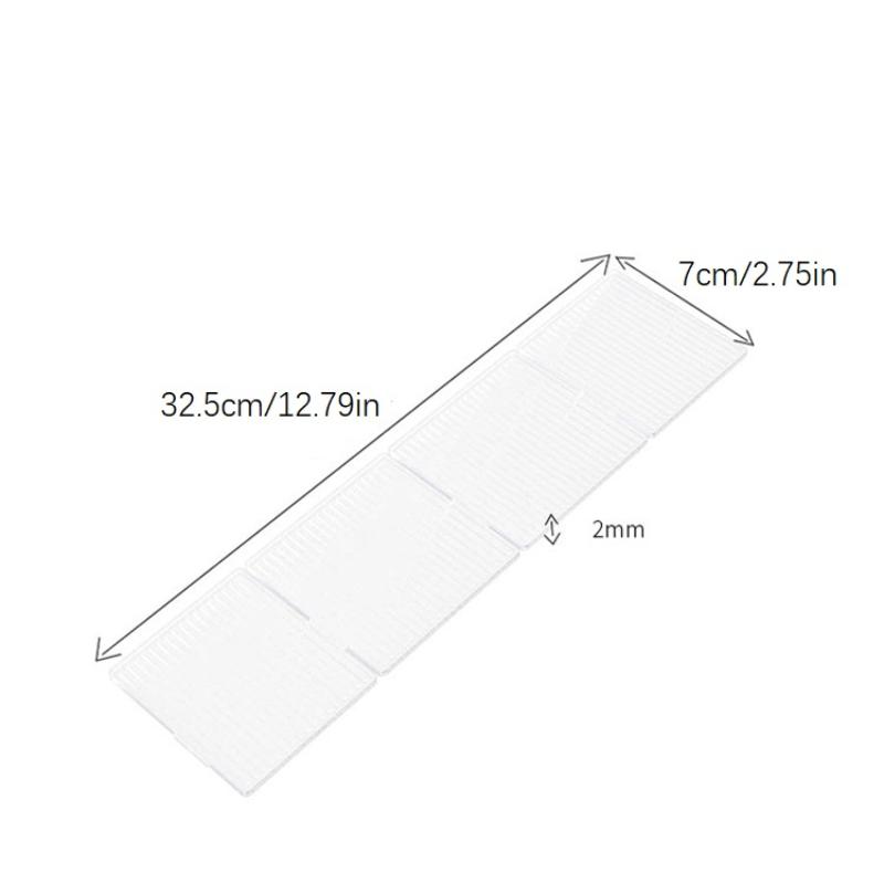 4Pcs Drawer Divider Adjustable Free Combination Partition Storage Shelves Wardrobe Closet Separator Underwear Socks Storage