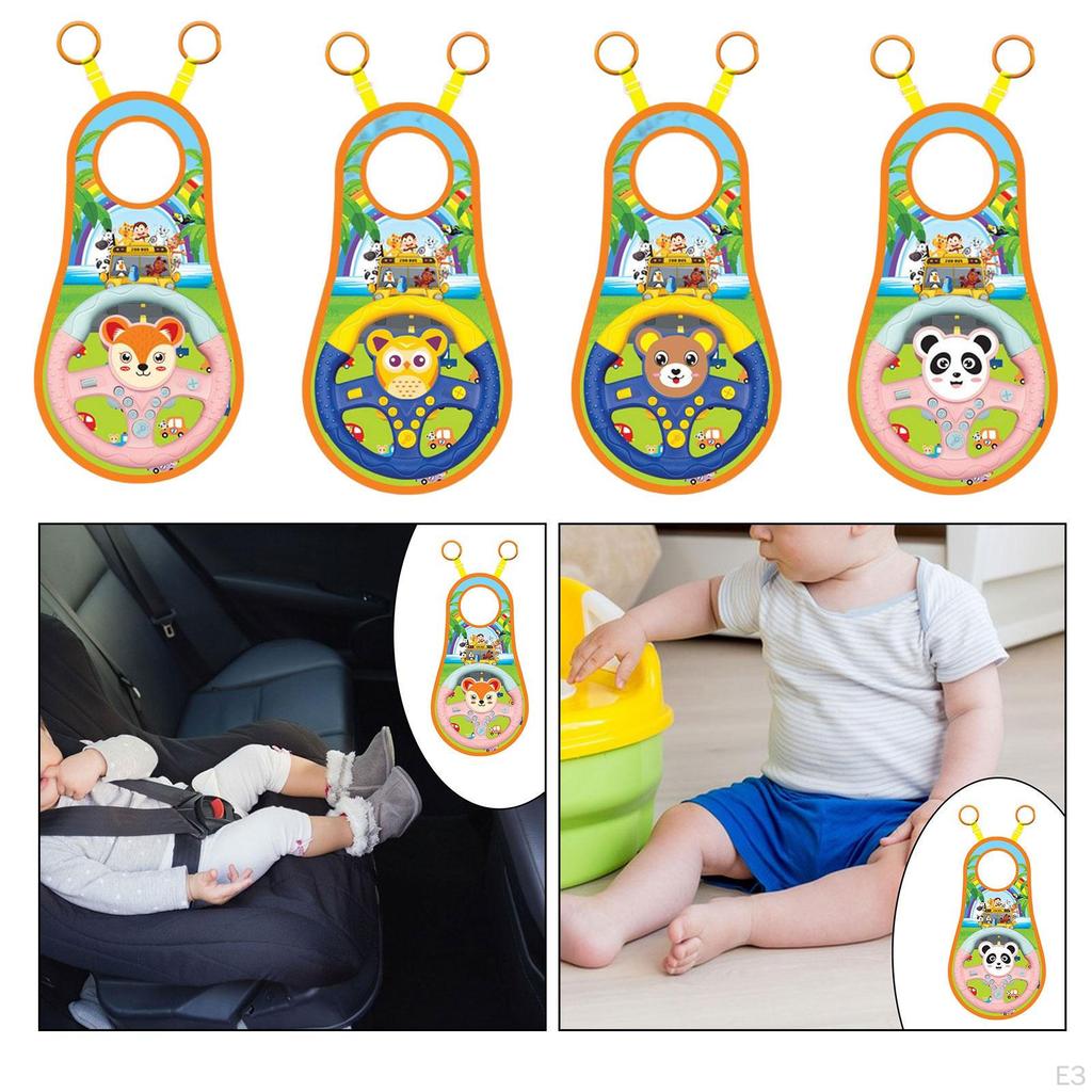 Volante de Juego de Rol Educativo Juguetes de Educación Temprana Coche de Juguete Musical para Juegos