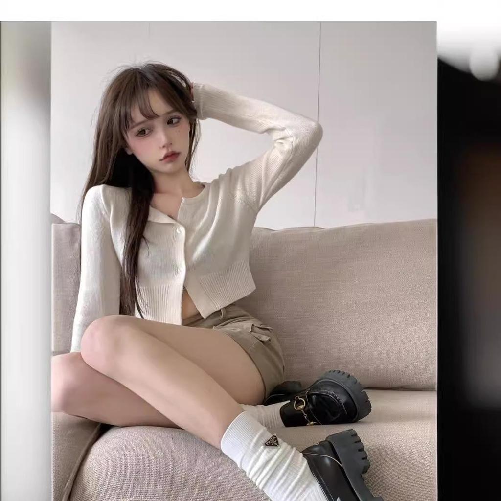 2023 Summer Trendy High-Waist Khaki Workwear Skirt for Women